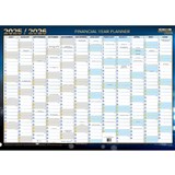 Writeraze Financial Year Wall Planner 500x700mm QC2 1ST JULY  30TH JUNE