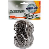 NORTHFORK SCOURERS STAINLESS STEEL PACK OF 4