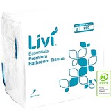 LIVI ESSENTIALS TOILET PAPER INTERLEAVED 2 PLY 250SHT CTN36 1006