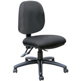 MONDO JAVA MEDIUM BACK OFFICE CHAIR 3 LEVER MECHANISM BLACK FABRIC SEAT AND BACK