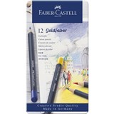FABERCASTELL GOLDFABER COLOUR PENCILS TIN OF 12