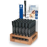 STAEDTLER 352 LUMOCOLOR PERMANENT MARKER BULLET BLACK PACK OF 30