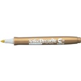 ARTLINE DECORITE MARKERS 10MM BULLET METALLIC GOLD BOX OF 12