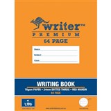 WRITER PREMIUM EXERCISE BOOK 245X330MM 24MM DOTTED THIRDS 64 PAGE