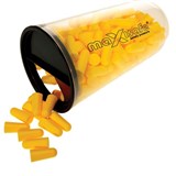 MAXISAFE MAXIPLUG EAR PLUGS DISPOSABLE UNCORDED 26DB TRADIES PACK YELLOW 100 PAIRS