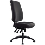 BURO TIDAL OFFICE CHAIR HIGH BACK NO ARMS SEAT SLIDE BLACK FABRIC SEAT AND BACK