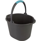 COMPASS PLASTIC BUCKET 11 LITRES GREY