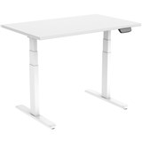 ERGOVIDA SITSTAND DESK STRAIGHT ELECTRIC WHITE FRAME WHITE TOP 1500X750MM