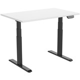 ERGOVIDA ELECTRIC SITSTAND DESK 1500W X 750D X 6201280MMH WHITEBLACK