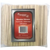 WRITER WOODEN STIRRERS 140MM PK1000 ECO THIN NP9213