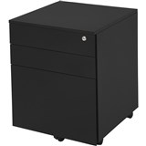 RAPIDLINE GO STEEL MOBILE PEDESTAL 2 DRAWER 1 FILE 460W X 472D X 610MMH BLACK