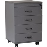 RAPIDLINE RAPID WORKER MOBILE PEDESTAL 4 DRAWER 465W X 447D X 690MMH IRONSTONE