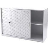RAPIDLINE GO TAMBOUR SLIDING DOOR CUPBOARD 1530W X 473D X 1016MMH WHITE