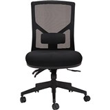 RAPIDLINE BREEZE ERGONOMIC CHAIR MESH BACK BLACK WITHOUT ARMS