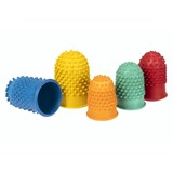 REXEL THIMBLETTES ASSORTED SIZES AND COLOURS PK15