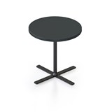 RAPIDLINE KOLO ROUND SIDE TABLE 500D X 457MMH BLACK TOP BLACK BASE