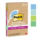 POSTIT 4621R4SST LINED RULED SUPER STICKY 101X152MM OASIS NOTES PK4