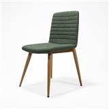 RAPIDLINE PIXEL 4 LEG VISITOR CHAIR ASH LEGS OLIVE FABRIC SEAT