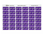 AVERY LABEL 38X25MM SIDE TAB COLOUR CODING YEAR 27 CODE PACK OF 180