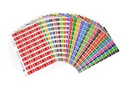 AVERY COLOUR CODING LABEL KIT 25X42MM SIDE TAB ALPHA ASSORTED AZ