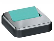 POSTIT NOTE DISPENSER STL330B STEEL TOP POP UP CHARCOAL