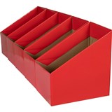 MARBIG BOOK BOXES LARGE RED PACK OF 5