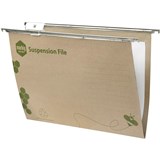 MARBIG ENVIRO SUSPENSION FILES FOOLSCAP WITH TABS  INSERTS GREEN PACK OF 10