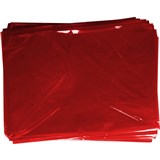 RAINBOW CELLOPHANE 750mmx1m Red PACK OF 25