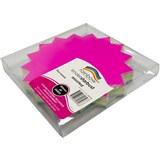 STARBURST RAINBOW FLURO BOARD 205MM 300GSM PK60 41827