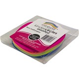 RAINBOW KINDER CIRCLES FLURO 120MM 80GSM ASSORTED PACK OF 100