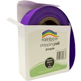 RAINBOW STRIPPING ROLL RIBBED 50MMX30M PURPLE