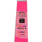 RAINBOW FLURO CREPE PAPER 500mmx25m Pink