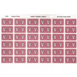 ALPHABETICAL COLOUR CODING LABEL SHEET V PK OF 180