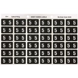 AVERY NUMERIC CODING LABEL 5 SIDE TAB 25X38MM DARK GREEN PACK OF 180