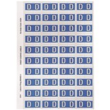 AVERY ALPHABET CODING LABEL D SIDE TAB 25X42MM BLUE PACK OF 240
