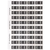 AVERY ALPHABET CODING LABEL E SIDE TAB 25X42MM GREY PACK OF 240