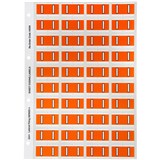 AVERY ALPHABET CODING LABEL I SIDE TAB 25X42MM ORANGE PACK OF 240    44509