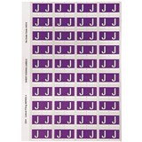 AVERY ALPHABET CODING LABEL J SIDE TAB 25X42MM PURPLE PACK OF 240