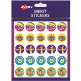 AVERY MERIT STICKERS MULTI CAPTIONS 19MM PK200