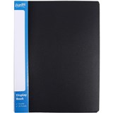 BANTEX A4 INSERT SPINE DISPLAY BOOK 20 FIXED POCKETS BLACK