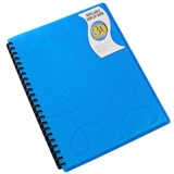 BEAUTONE DISPLAY BOOK REFILLABLE PP A4 JEWEL BLUE 30 POCKET