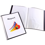 BANTEX DISPLAY BOOK A4 40 FIXED POCKET BLACK