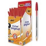 BIC CRISTAL MEDIUM 50s RED PENS 0203 BX50