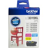 BROTHER LC3319XL COLOUR VALUE PACK INKJET CARTRIDGE MAGENTA CYAN YELLOW