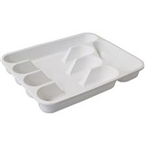 CONNOISSEUR CUTLERY TRAY L330xD260xH45mm 5 Compartment White