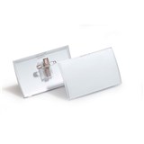 DURABLE CLICK FOLD NAME BADGE WITH COMBI CLIP BOX 25