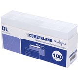 CUMBERLAND RETAIL ENVELOPE DL Strip Seal WF Sec 80g pk100 window face