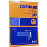 CUMBERLAND ENVELOPE C4 324x229m Strip Seal Gold 85g Pack of 25