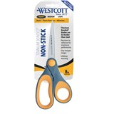 WESTCOTT SCSSORS TITANIUM BONDED STRAIGHT HANDLE 203MM NON STICK GREY