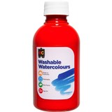 EC WASHABLE WATERCOLOUR PAINTS 250ML ORANGE